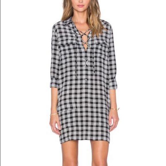 Equipment Dresses Equipment Femme New Knox Palaka Plaid Silk Lace